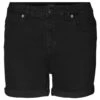 Vero Moda Vmluna Fold Mix - Jeansshort - Black
