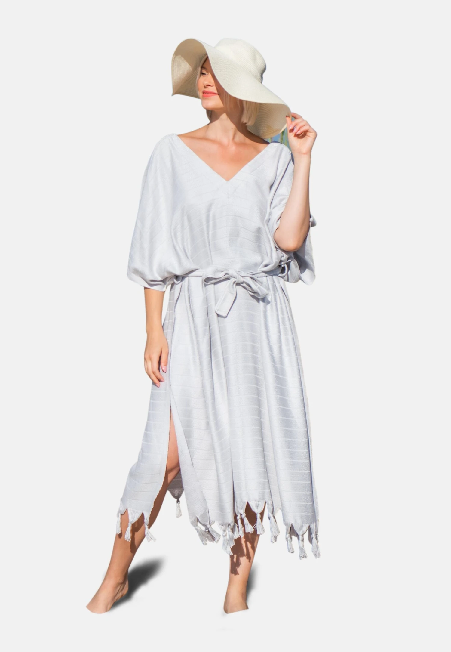 Maxi-Jurk - Pearl Grey 1 Maxi-Jurk - Pearl Grey