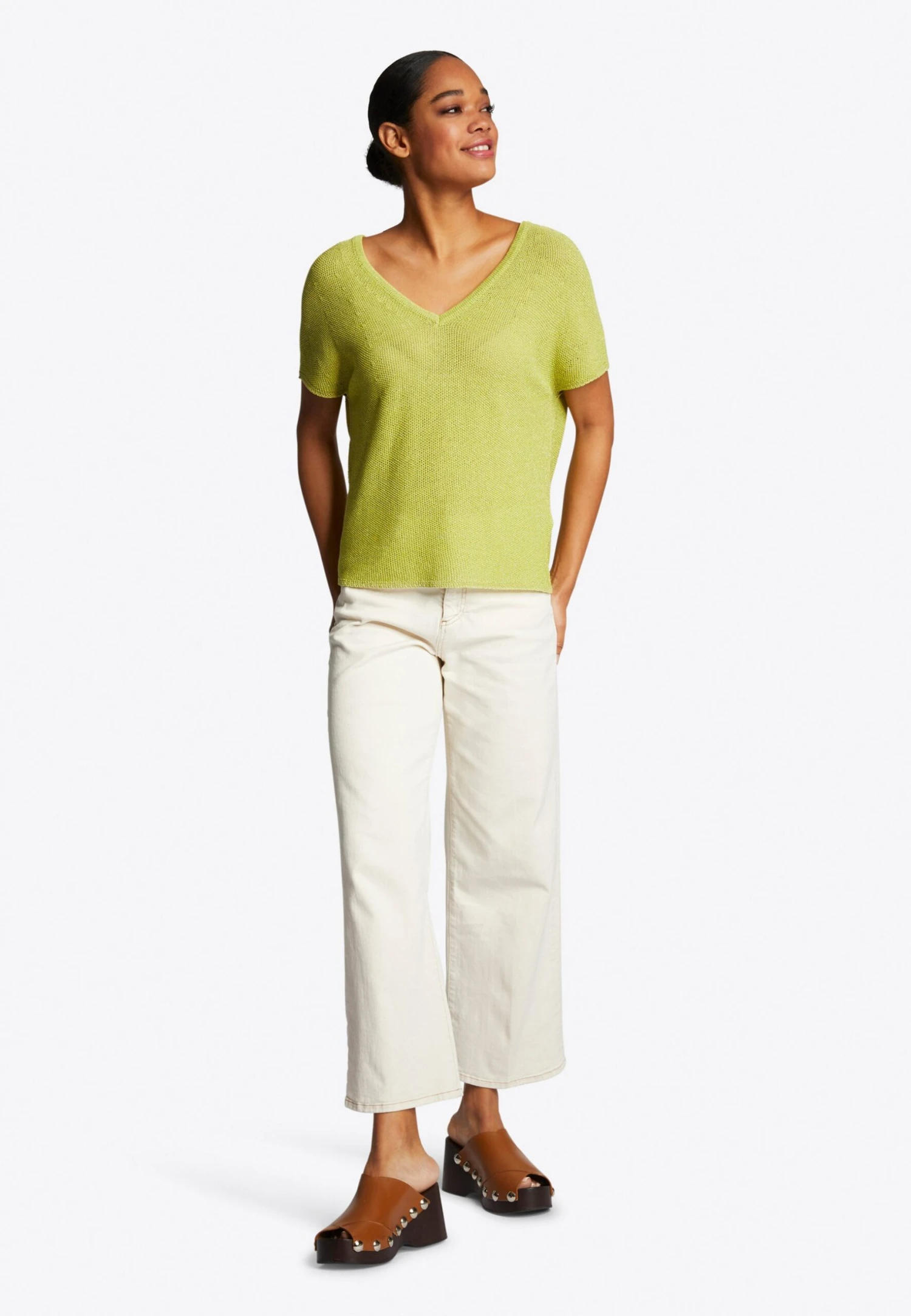 Rich&royal Culotte - Flared Jeans - Buttermilk 2 Rich&royal Culotte - Flared Jeans - Buttermilk - Afbeelding 2