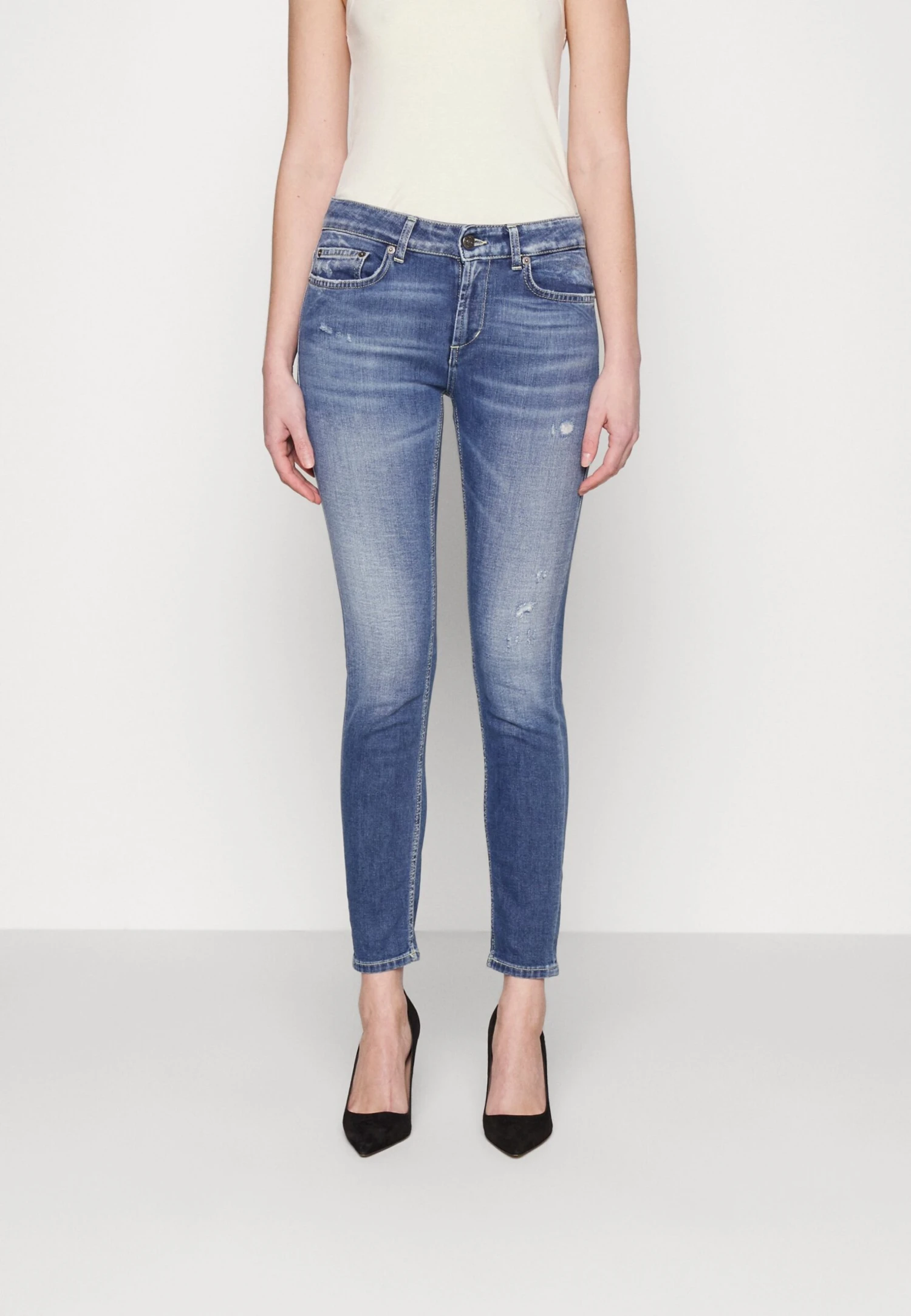 Dondup Monroe - Jeans Skinny Fit - Blue 1 Dondup Monroe - Jeans Skinny Fit - Blue