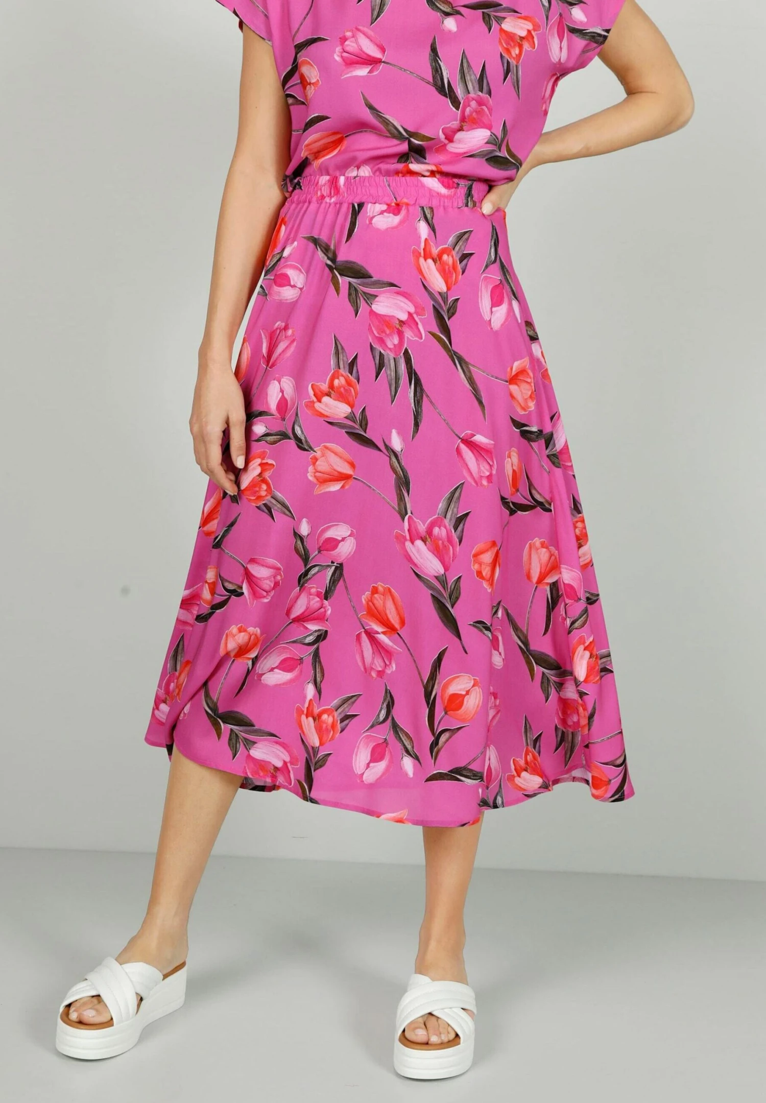 A-Lijn Rok - PinkGrün 1 A-Lijn Rok - PinkGrün