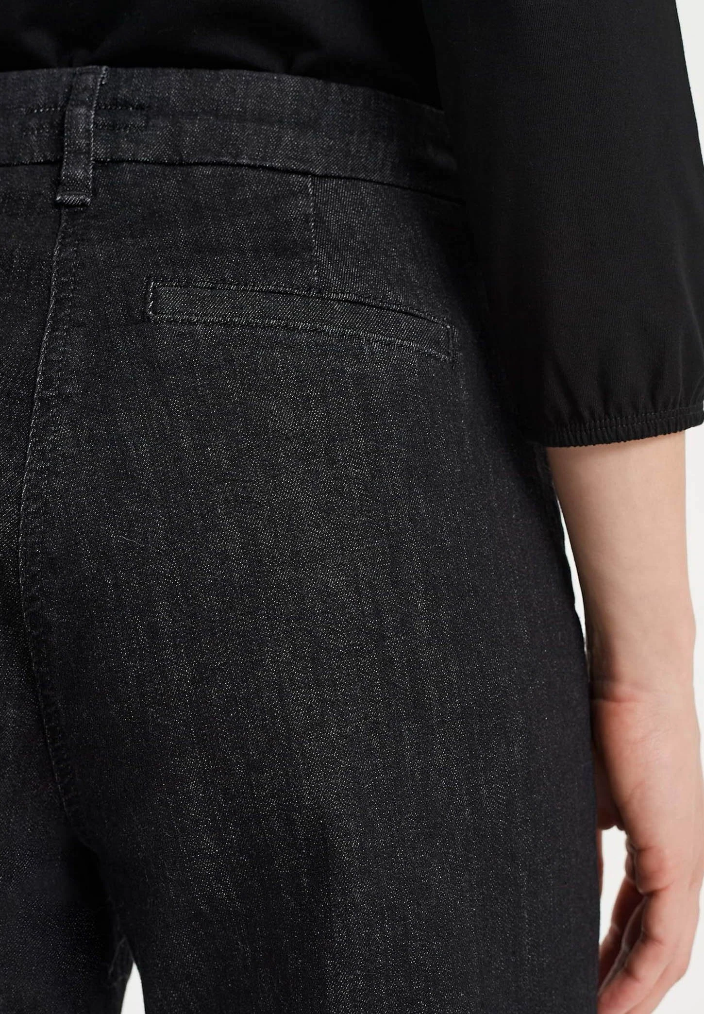 OPUS Mila Pure - Flared Jeans - Deep Black 6 OPUS Mila Pure - Flared Jeans - Deep Black - Afbeelding 6