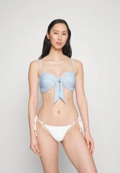 Seafolly Summer Crush Twist Tie Front Bandeau - Bikinitop - Powder Blue 8 Seafolly Summer Crush Twist Tie Front Bandeau - Bikinitop - Powder Blue -Only Mode Winkel 0319efe309c44122abb5beca4c3326df