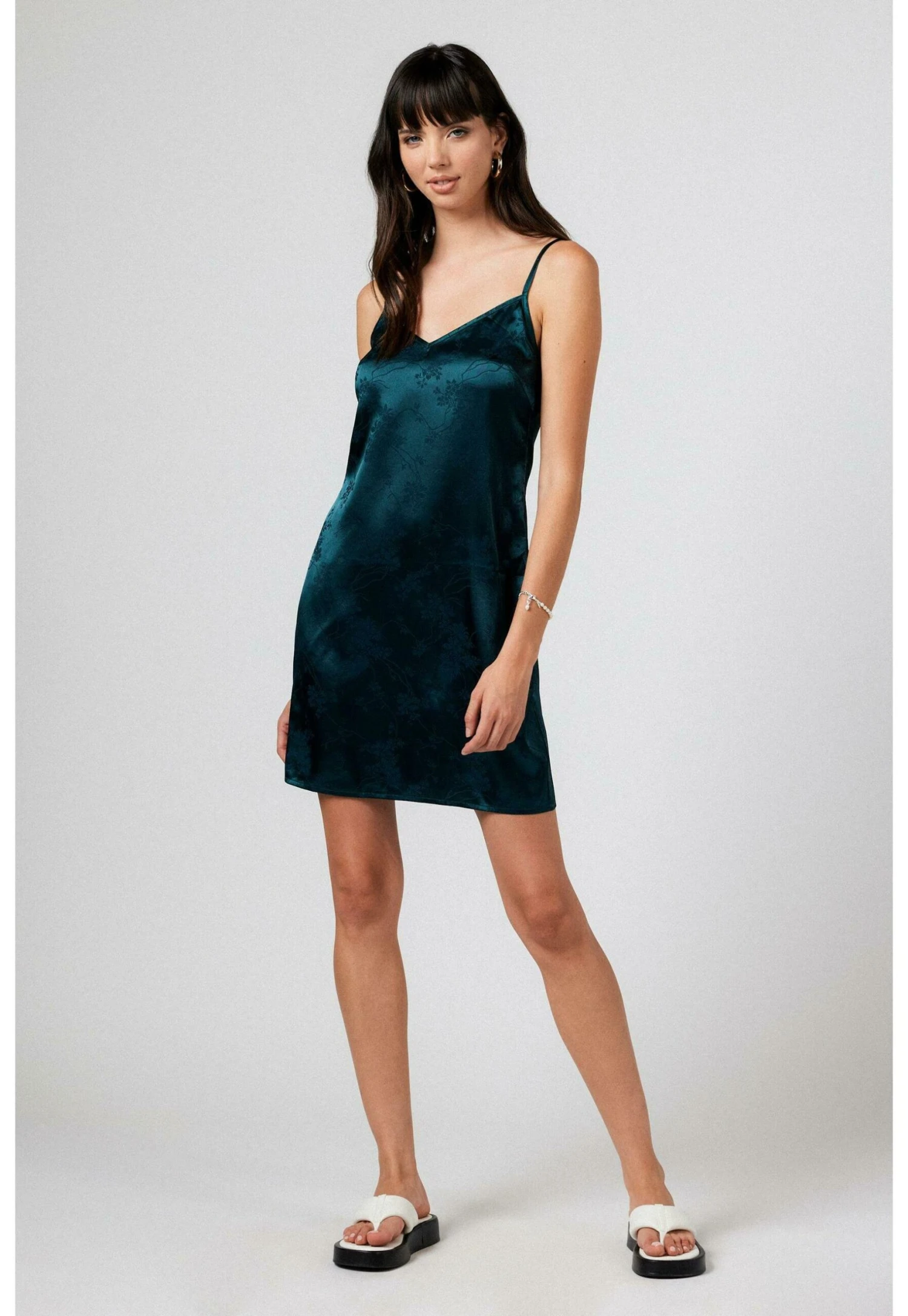 Cocktailjurk - Petrol Blue 2 Cocktailjurk - Petrol Blue - Afbeelding 2