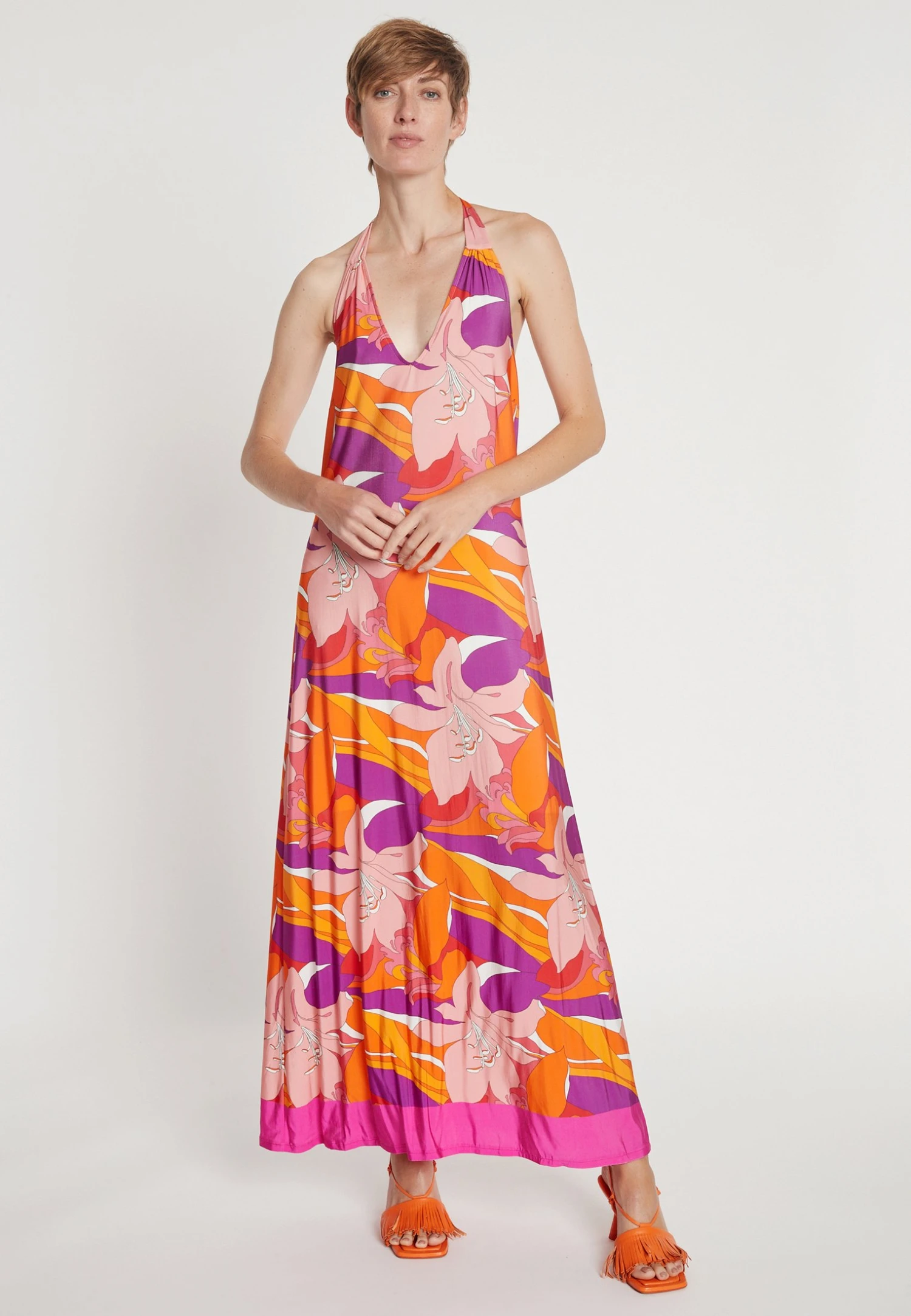 Ana Alcazar Loaly - Maxi-Jurk - Mehrfarbig 2 Ana Alcazar Loaly - Maxi-Jurk - Mehrfarbig - Afbeelding 2