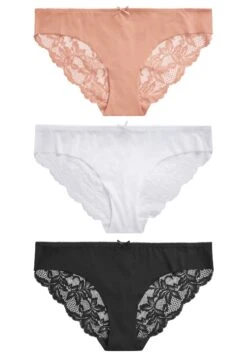 Next No Vpl Back Three Pack - Slip - Metallic Black