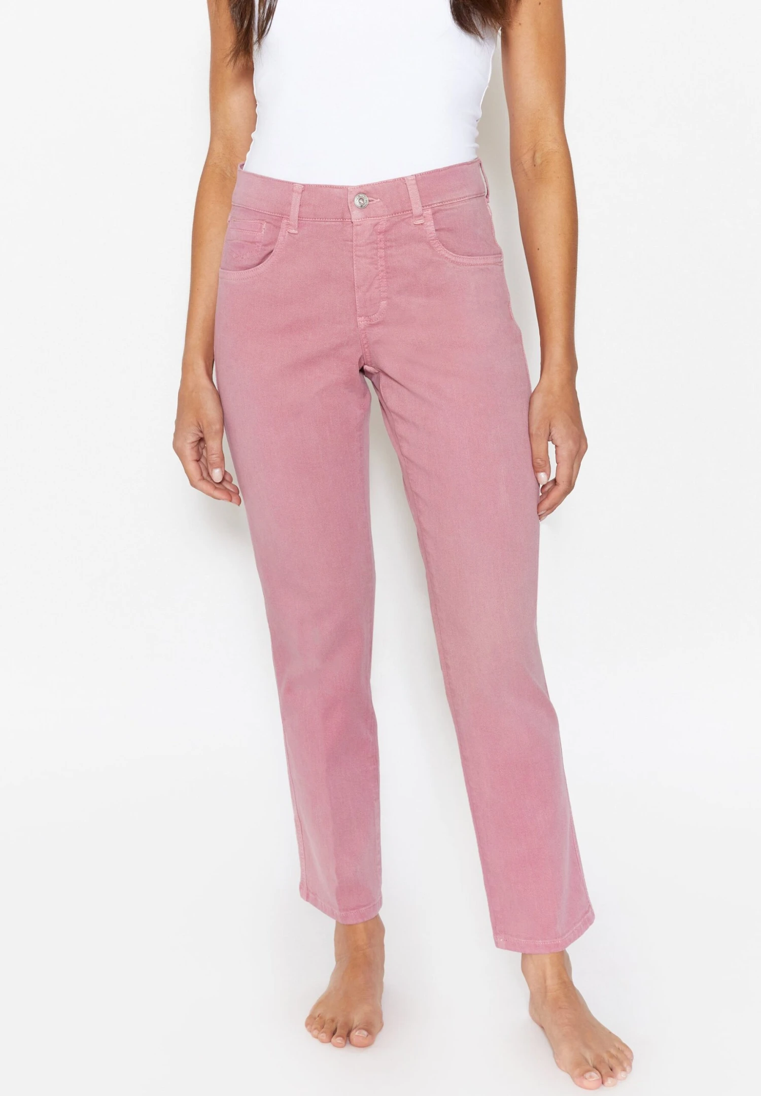 Angels DarleenMit Logo - Straight Leg Jeans - Rosa 2 Angels DarleenMit Logo - Straight Leg Jeans - Rosa - Afbeelding 2