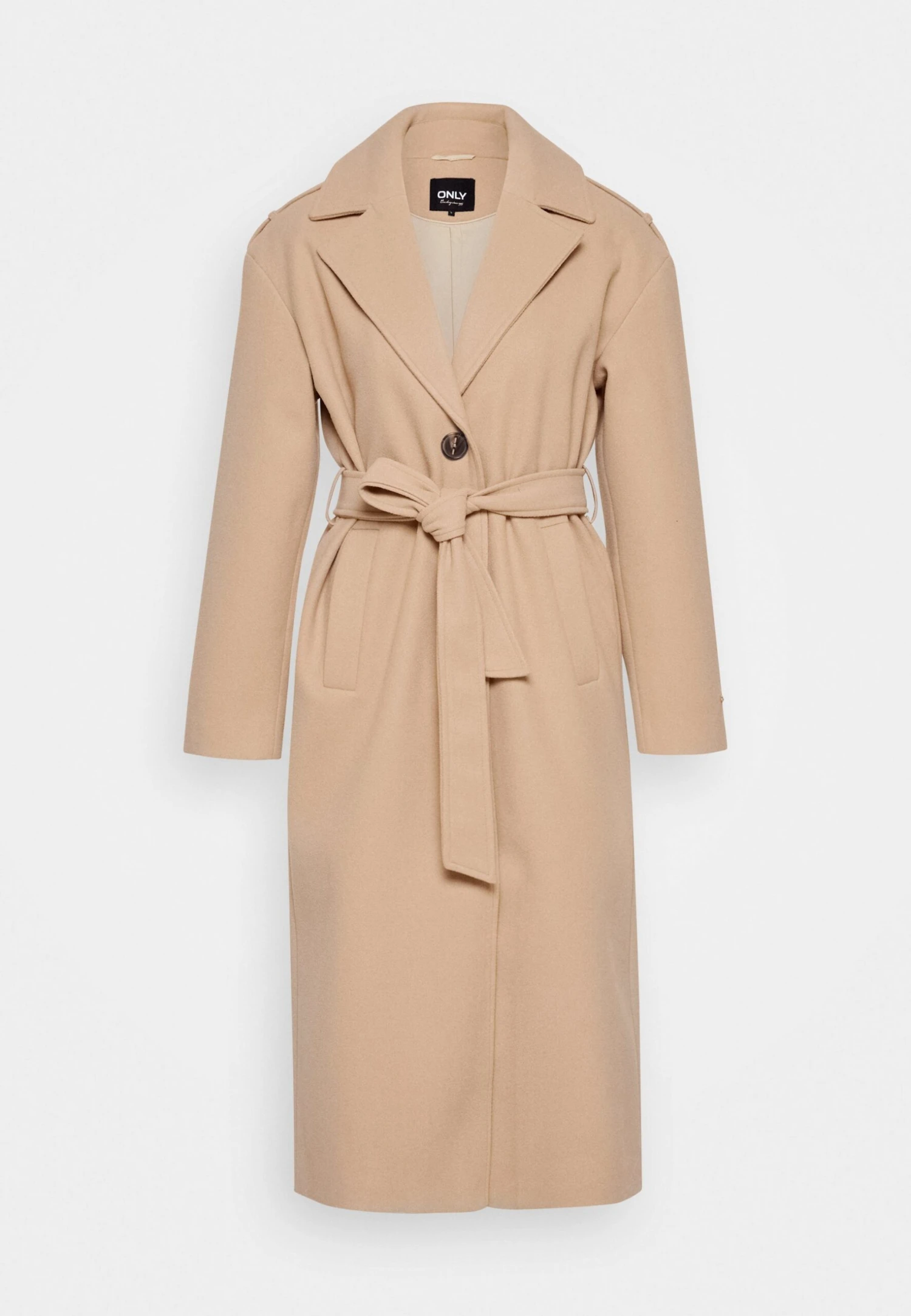 ONLY Onlnewemma Long Coat - Mantel - Beige 5 ONLY Onlnewemma Long Coat - Mantel - Beige - Afbeelding 5