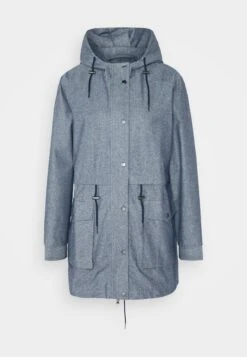 Thought The Chambray Waterproof Jacket - Parka - Blue -Only Mode Winkel 057c3cdc3e574ba1ad275f14403ffae0