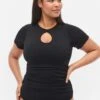 Zizzi Short Sleeves - Badpak - Black