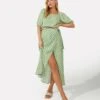 Diamond Print - A-Lijn Rok - Green