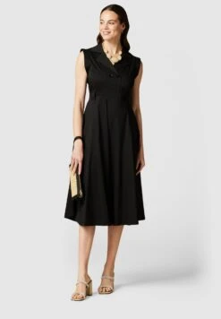 Poplin Midi- Blousejurk - Nero
