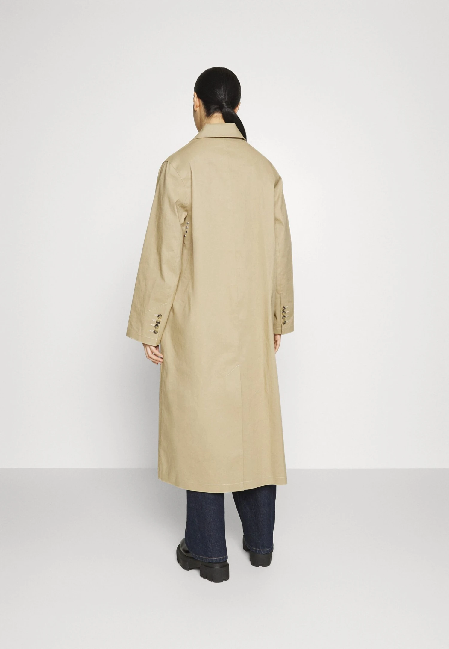 Wood Wood Dominique Wrap Coat - Trenchcoat - Beige 3 Wood Wood Dominique Wrap Coat - Trenchcoat - Beige - Afbeelding 3