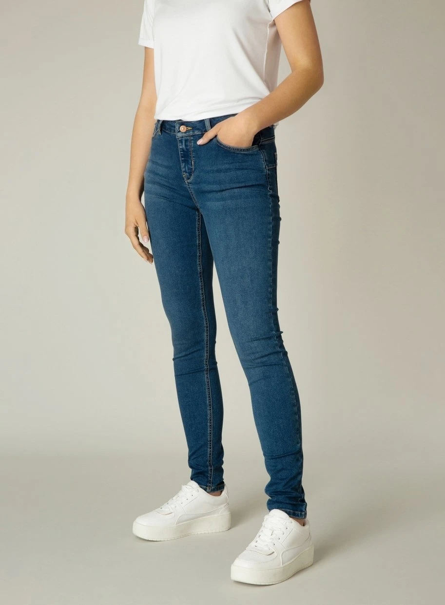 Bottoms Joy - Slim Fit Jeans - Mid Blue 2 Bottoms Joy - Slim Fit Jeans - Mid Blue - Afbeelding 2