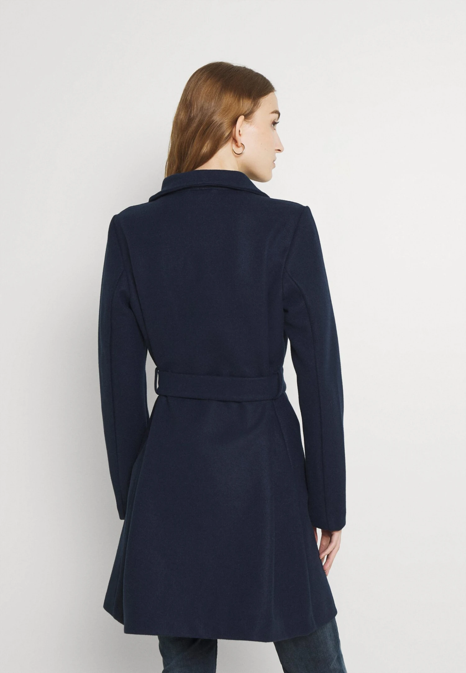 Vila Vicooley Collar Belt Noos - Halflange Jas - Navy 3 Vila Vicooley Collar Belt Noos - Halflange Jas - Navy - Afbeelding 3