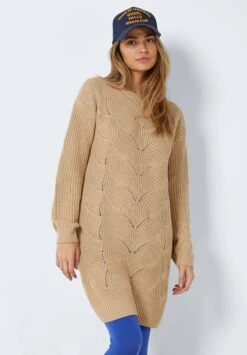 Noisy May Langärmeliges - Gebreide Jurk - Irish Cream