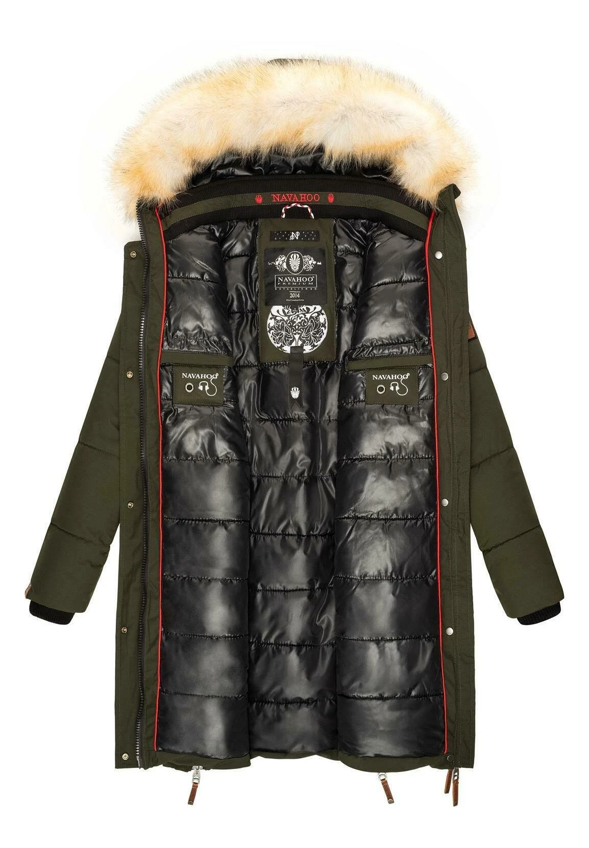 Navahoo Halina - Winterjas - Olive 5 Navahoo Halina - Winterjas - Olive - Afbeelding 5