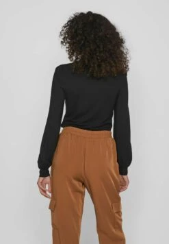 Vila Mit Langen Ärmeln High Neck - Longsleeve - Black -Only Mode Winkel 078aa91355fc46dcb433d1c3d949e577