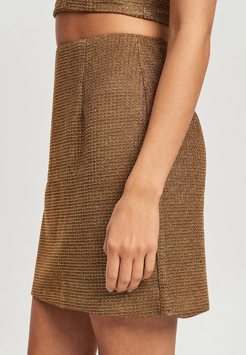 Lexi - Minirok - Gold 4 Lexi - Minirok - Gold - Afbeelding 4