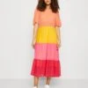 NEVER FULLY DRESSED Tiered Abigail - Jurk - Orange/Pink