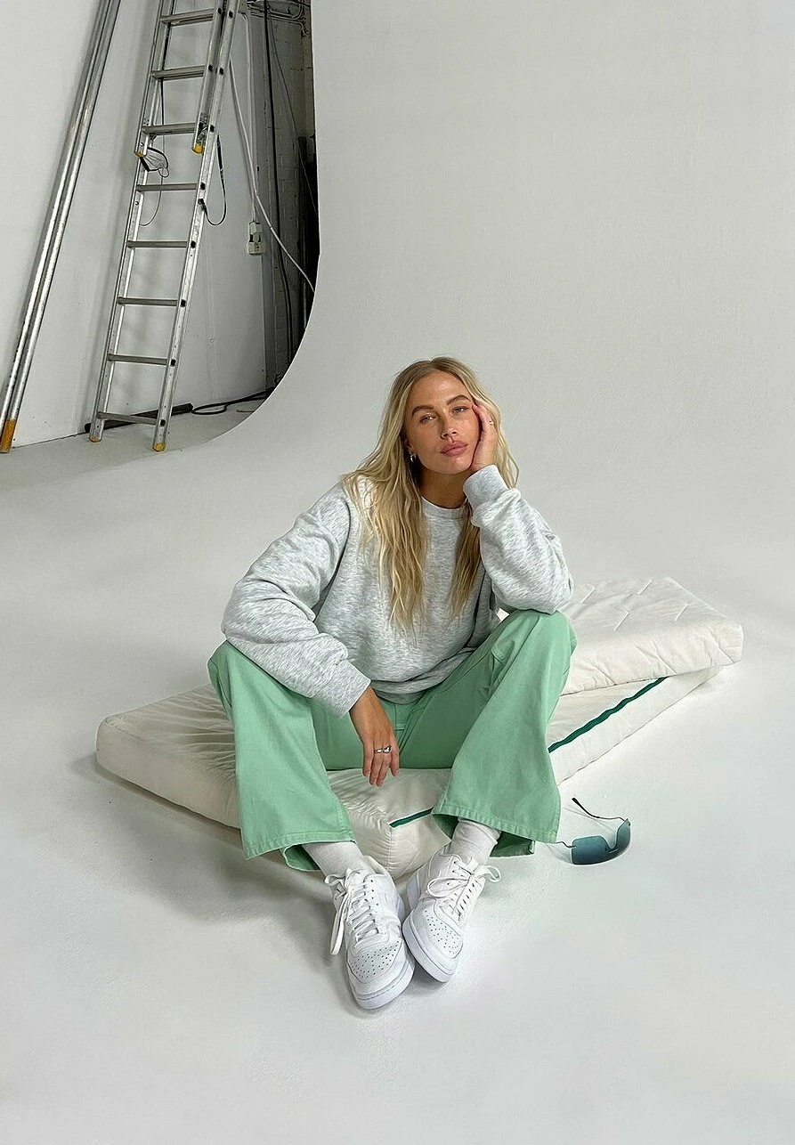 NA-KD Flared Jeans - Mint 4 NA-KD Flared Jeans - Mint - Afbeelding 4