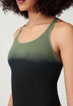 Soft Ribbed Low Back Body - Body - Olive Black