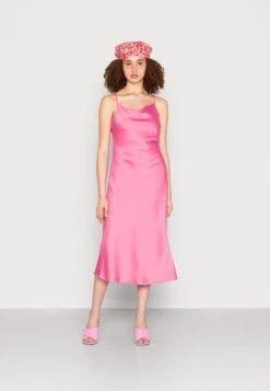 Yasdottea Strap Midi Dress Show - Cocktailjurk - Ibis Rose