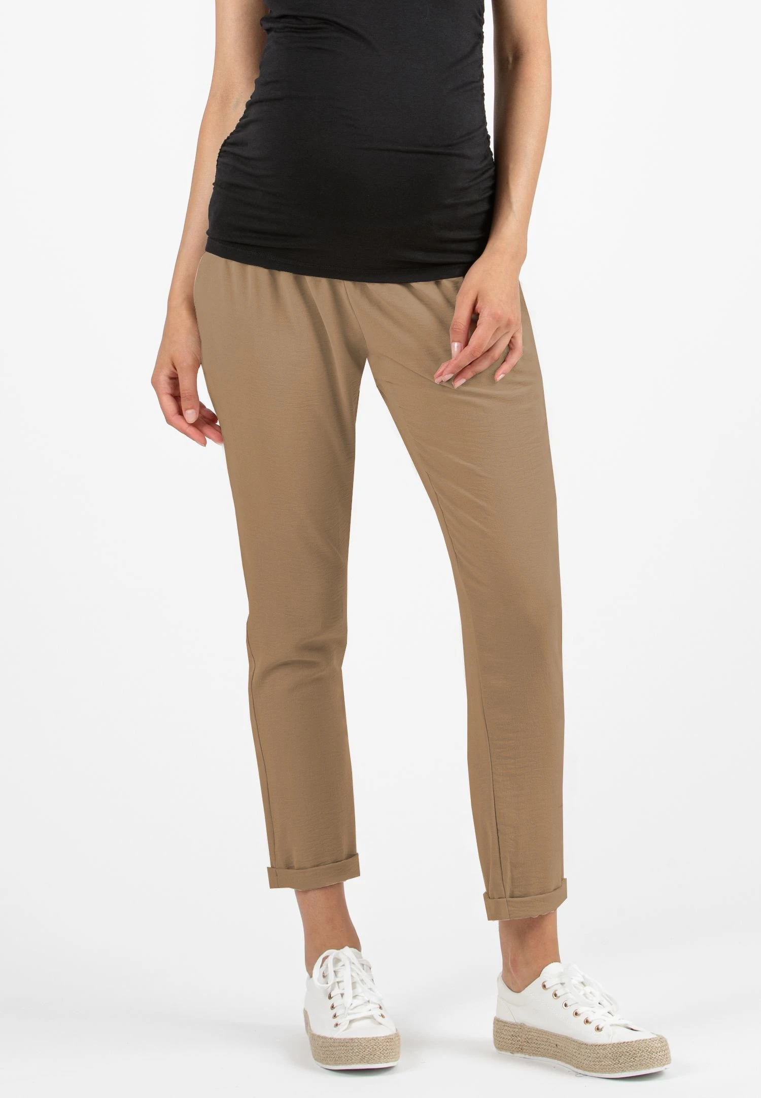 Elisa - Broek - Camel 2 Elisa - Broek - Camel - Afbeelding 2