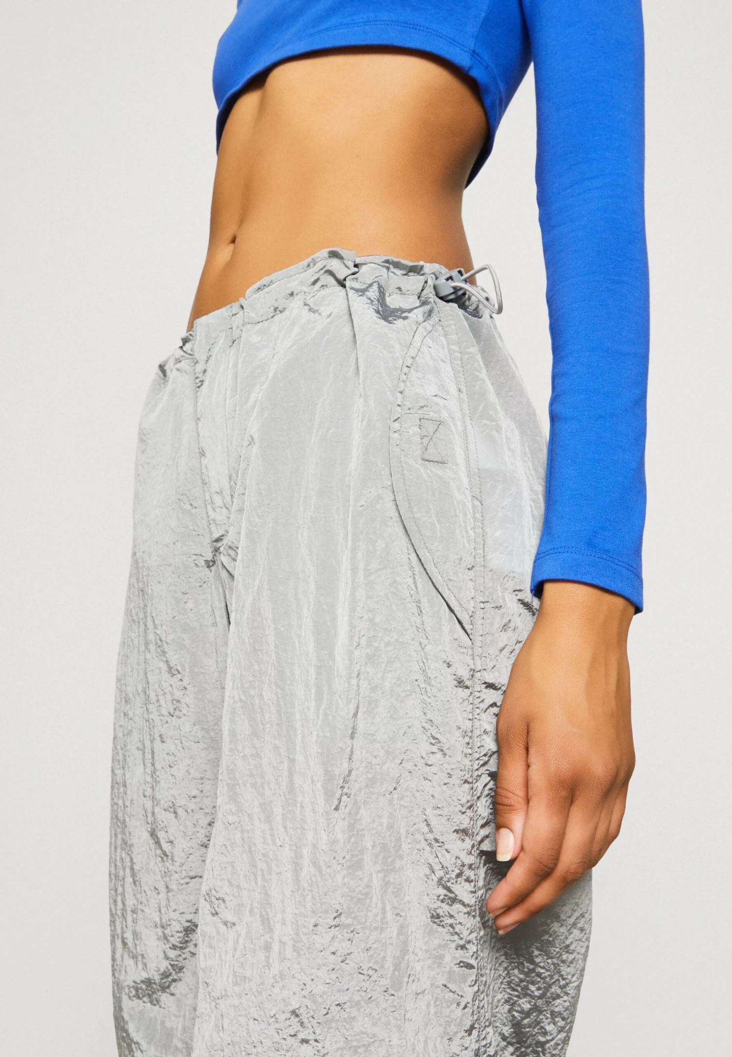 Iets Frans... Shiny Baggy Tech - Broek - Silver 4 Iets Frans... Shiny Baggy Tech - Broek - Silver - Afbeelding 4