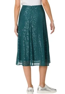 Zero Mit Pailetten - A-Lijn Rok - Teal -Only Mode Winkel 09116eb42df74737ba69a282d752b1bb