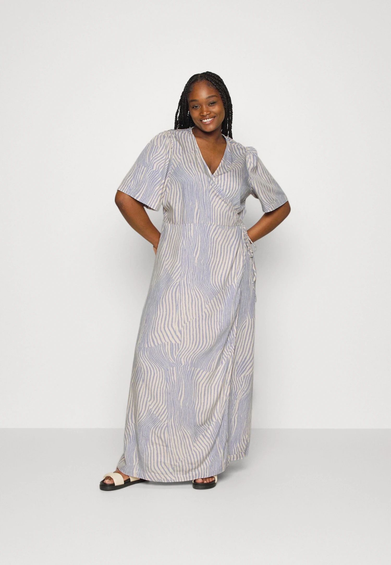 Ankle Wrap Dress - Jurk - Blue Heron 2 Ankle Wrap Dress - Jurk - Blue Heron - Afbeelding 2