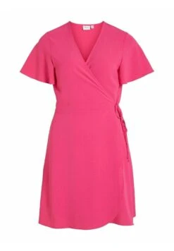 Vila Wickel Kurzärmeliges - Jurk - Pink Yarrow