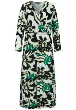 Ulla Popken Wickeloptik Langarm - Jerseyjurk - Schwarz -Only Mode Winkel 09ab8361fda3400b9ab1155fc80840d1