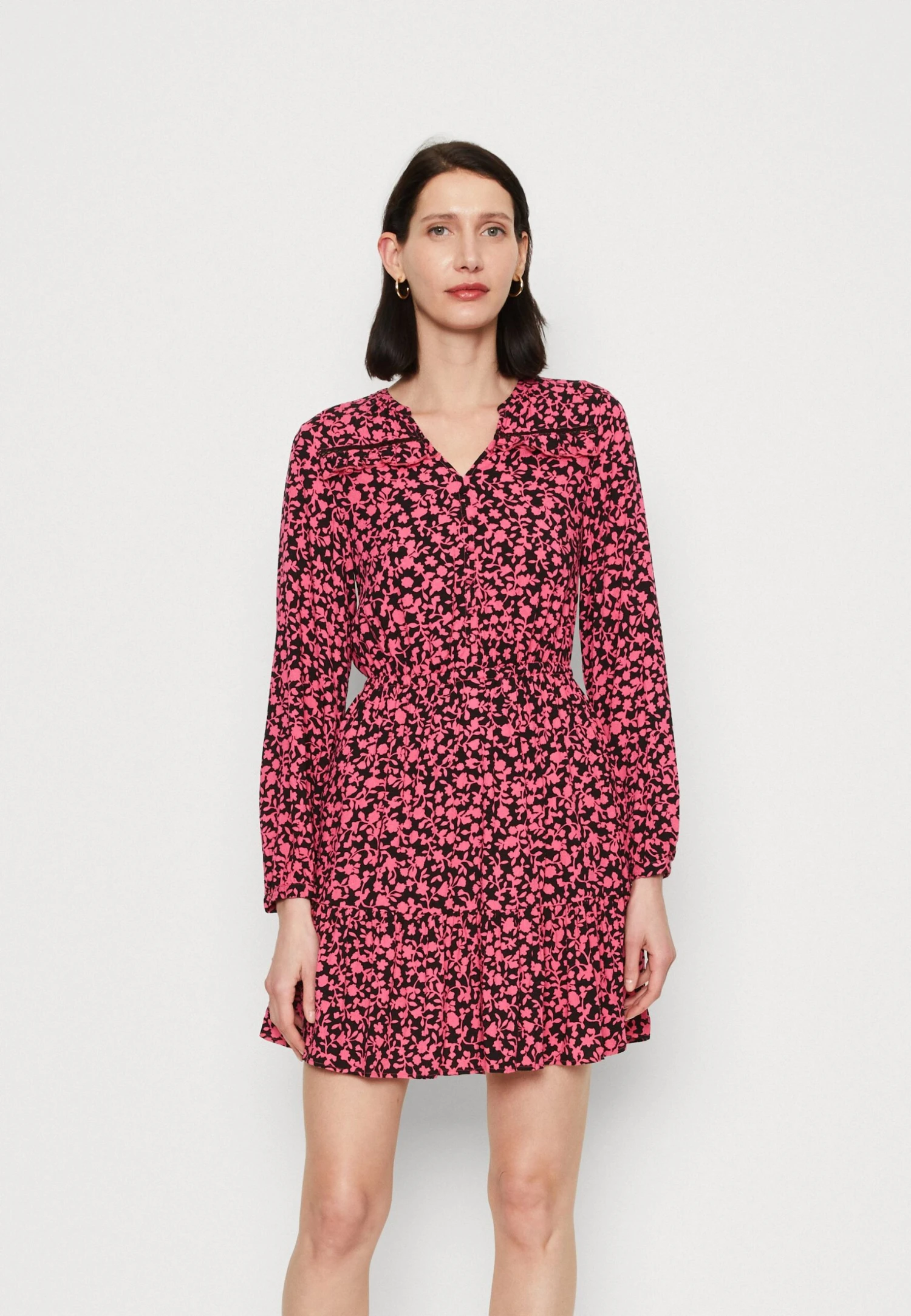 Marks & Spencer Ruffle Waist Mini - Blousejurk - Pink Mix 1 Marks & Spencer Ruffle Waist Mini - Blousejurk - Pink Mix