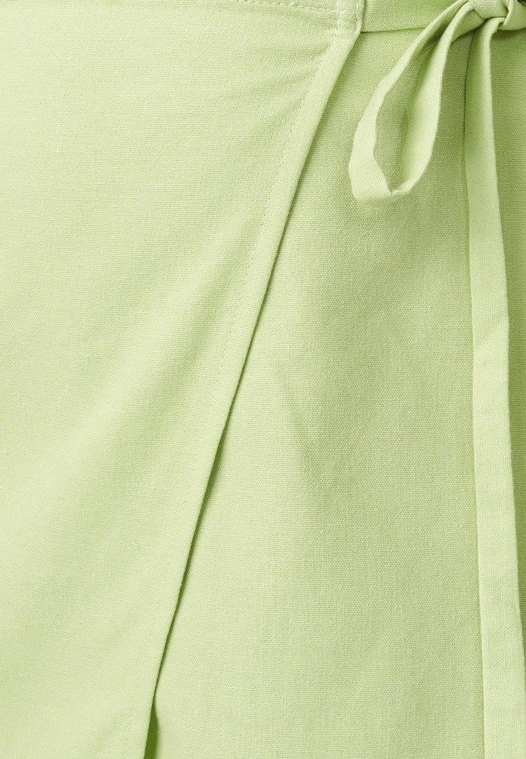 Crossed Midi- A-Lijn Rok - Mint Green 6 Crossed Midi- A-Lijn Rok - Mint Green - Afbeelding 6