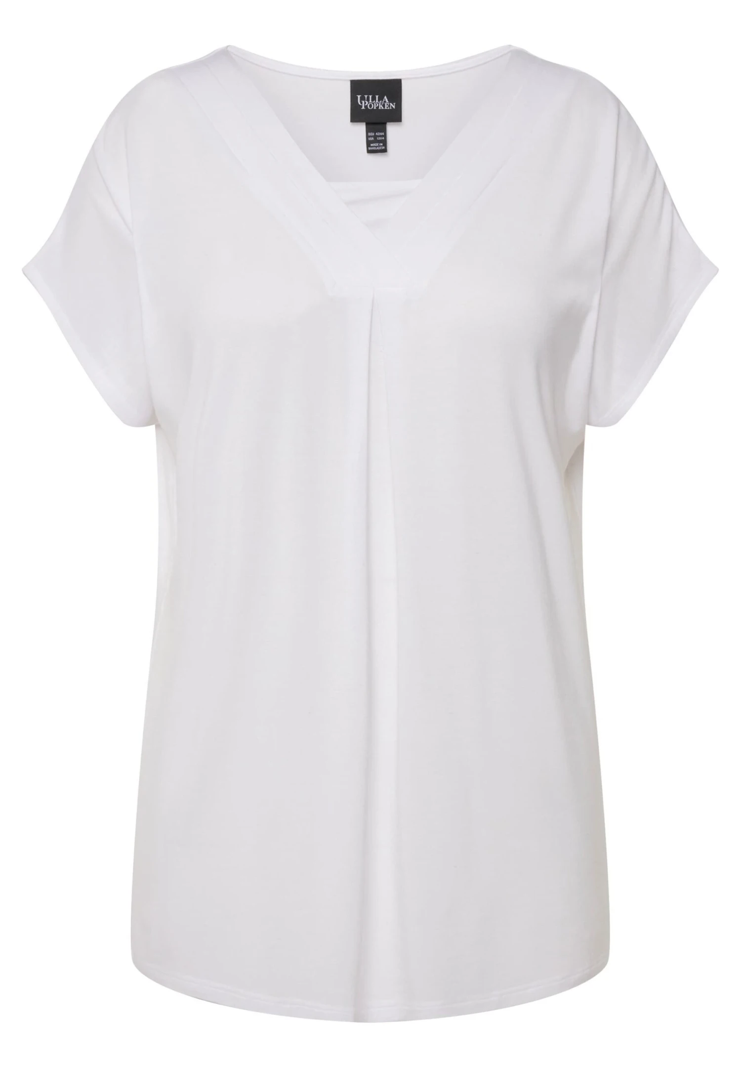 Ulla Popken T-Shirt Basic - Blanc Neige 5 Ulla Popken T-Shirt Basic - Blanc Neige - Afbeelding 5