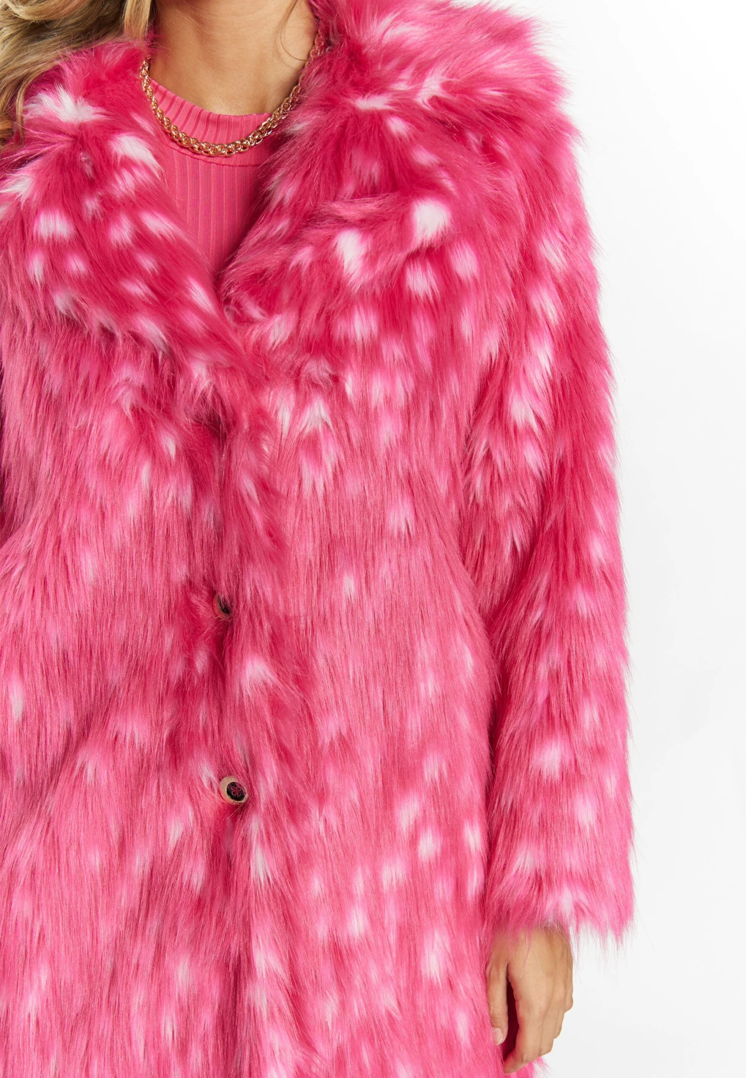 Faina Tassia - Winterjas - Pink Weiss 4 Faina Tassia - Winterjas - Pink Weiss - Afbeelding 4