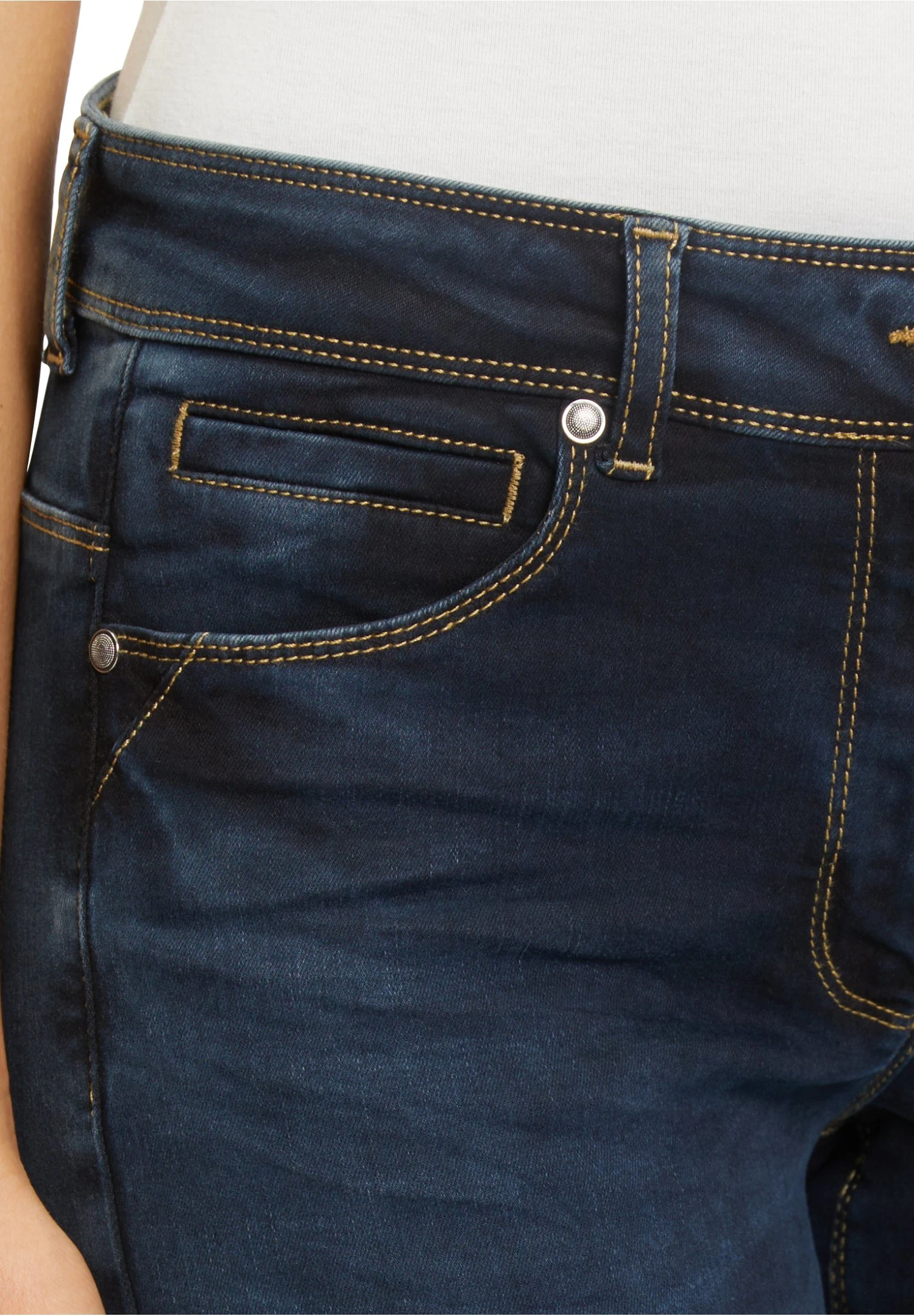 Betty Barclay Stretch - Straight Leg Jeans - Dark Blue Denim 4 Betty Barclay Stretch - Straight Leg Jeans - Dark Blue Denim - Afbeelding 4