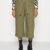 ONLY CARMAKOMA Carcara Belt Culotte Pant - Broek - Khaki