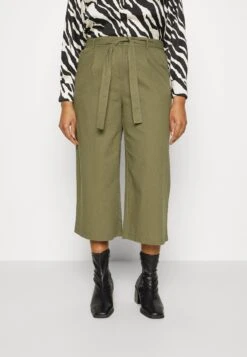ONLY CARMAKOMA Carcara Belt Culotte Pant - Broek - Khaki