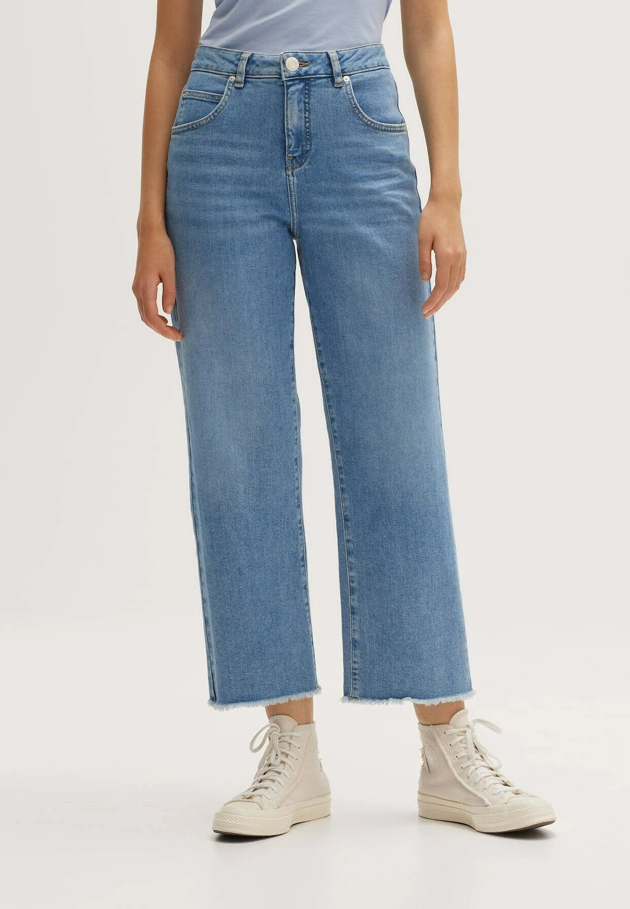 OPUS Momito- Straight Leg Jeans - Used Blue Wash 1 OPUS Momito- Straight Leg Jeans - Used Blue Wash