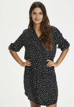 Kaffe Kamarana- Jurk - Black/Chalk Dots
