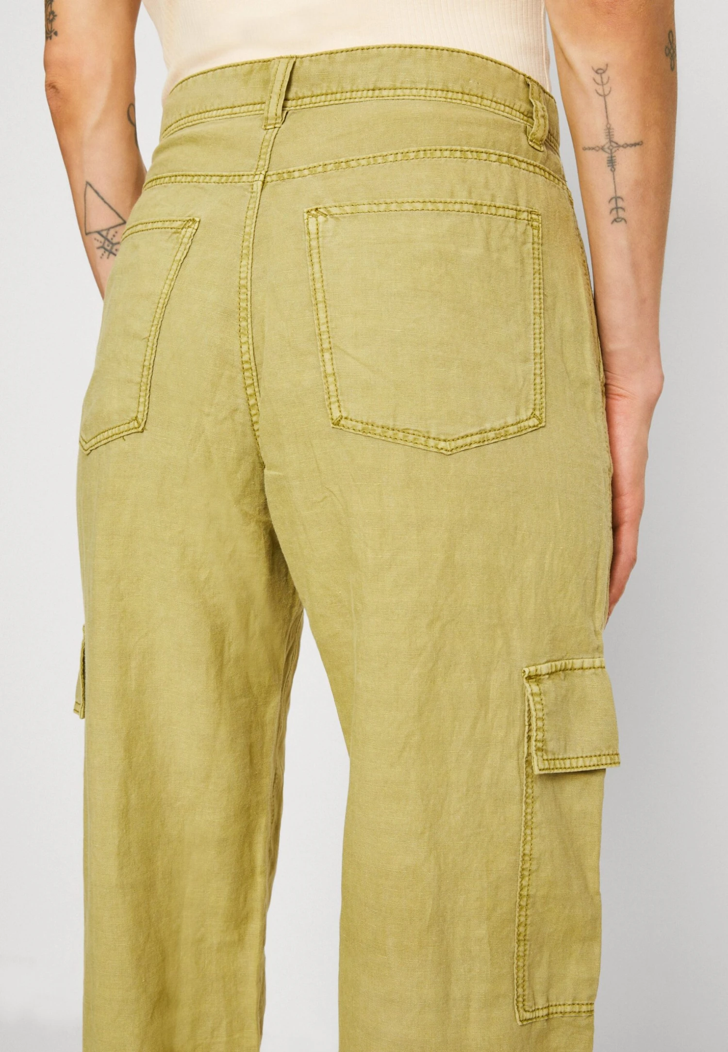 Edc By Esprit Cargobroek - Pistachio Green 4 Edc By Esprit Cargobroek - Pistachio Green - Afbeelding 4