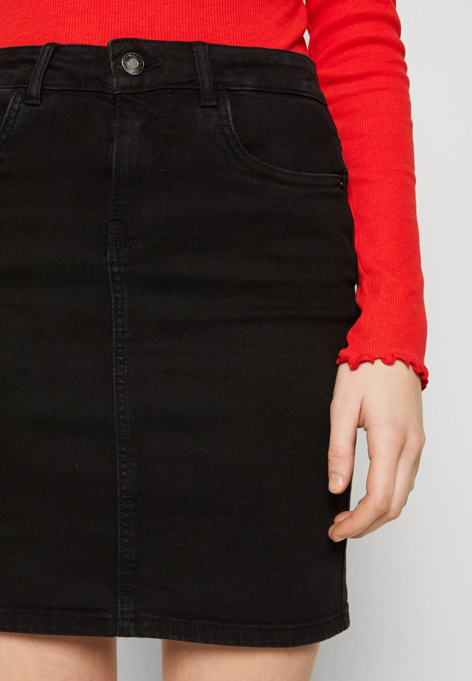 Vero Moda Vmluna Skirt - Jeansrok - Black 6 Vero Moda Vmluna Skirt - Jeansrok - Black - Afbeelding 6