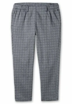 Sheego Schmale - Broek - Nachtblau Offwhite -Only Mode Winkel 0d73178cbc7847608280e08ee7f254ab