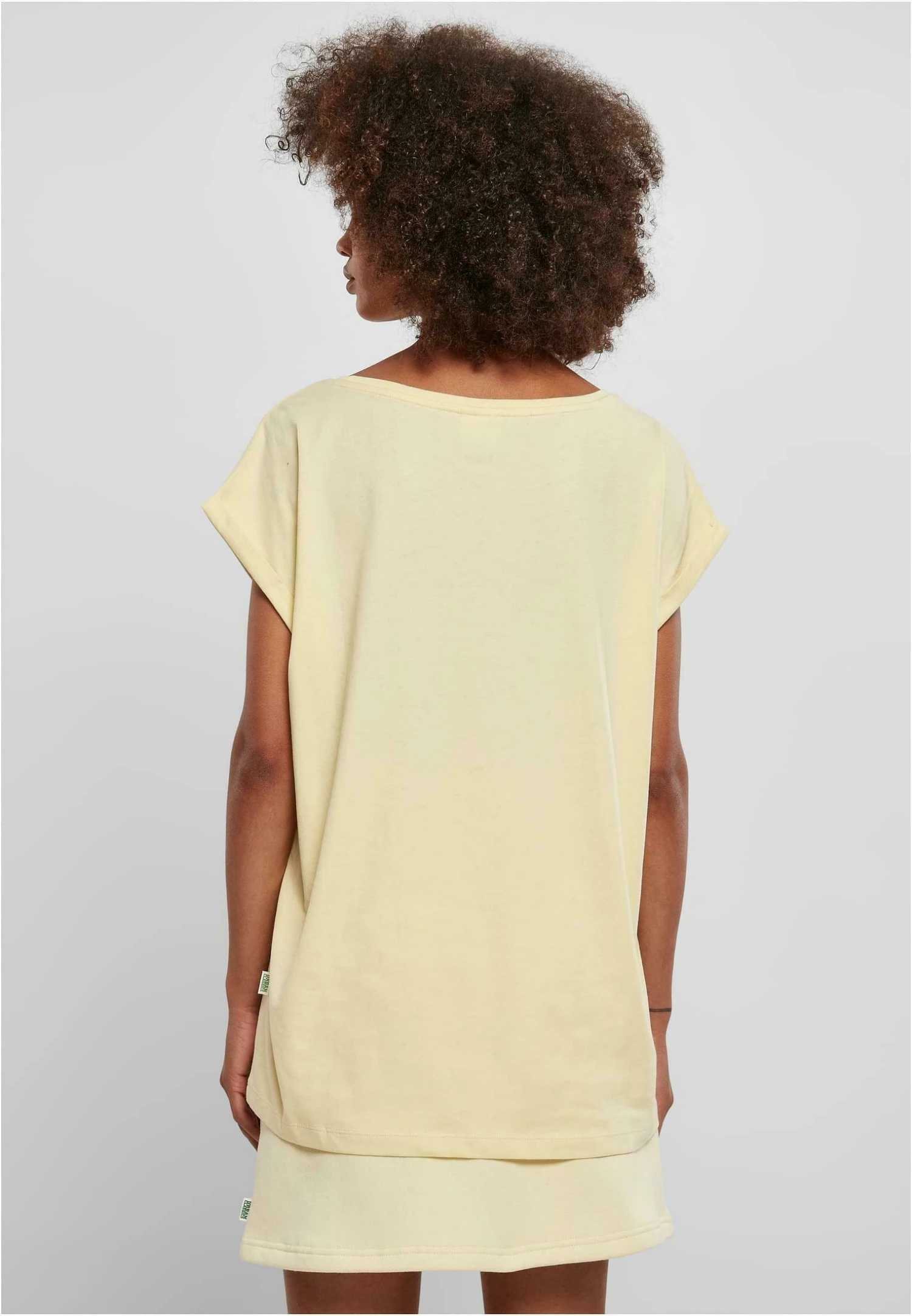 URBAN CLASSICS Extended Shoulder Tee - T-Shirt Basic - Softyellow 3 URBAN CLASSICS Extended Shoulder Tee - T-Shirt Basic - Softyellow - Afbeelding 3
