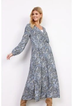 Soyaconcept Sc-Jasmin 2 - Maxi-Jurk - Bright Blue Combi