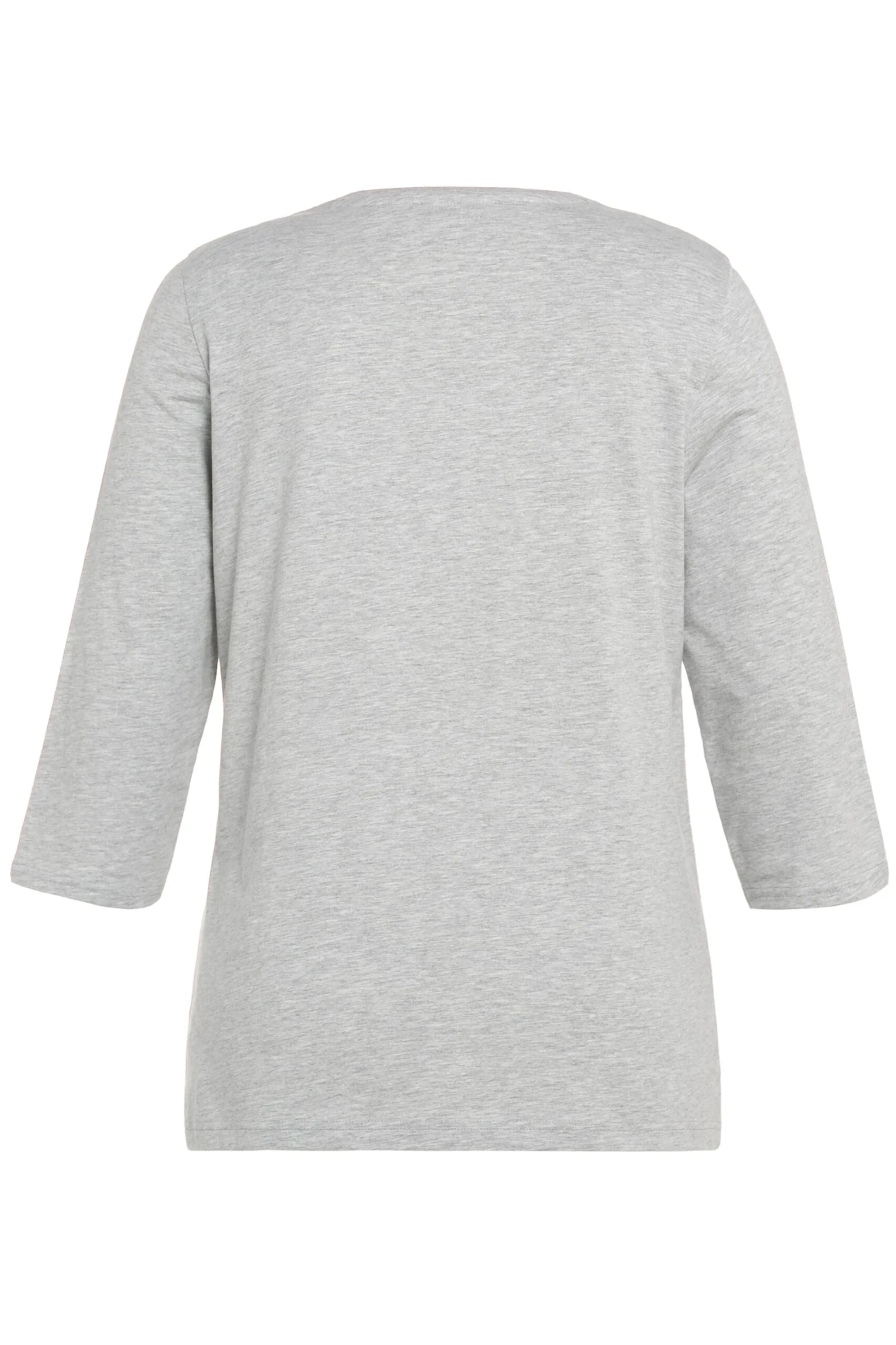 Ulla Popken Bellieva - Longsleeve - Hellgrau Mélange 5 Ulla Popken Bellieva - Longsleeve - Hellgrau Mélange - Afbeelding 5