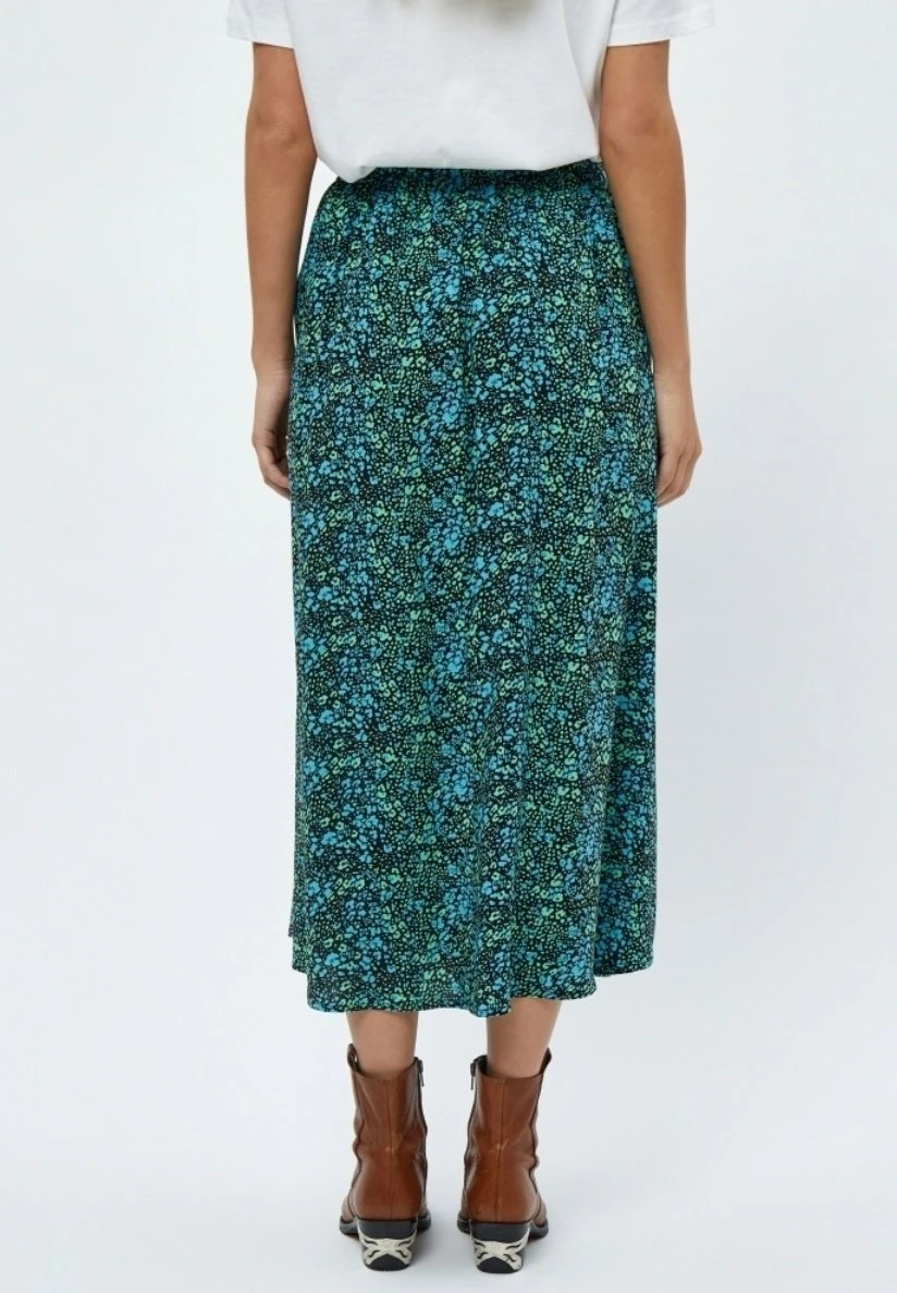 Minus Belia- Plooirok - Bright Lime Print 3 Minus Belia- Plooirok - Bright Lime Print - Afbeelding 3