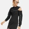 Twist - Gebreide Jurk - Black